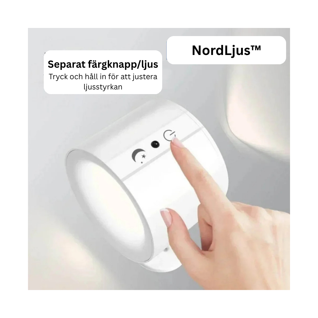 NordLjus™ – Magnetisk LED-vägglampa för stämningsfull belysning