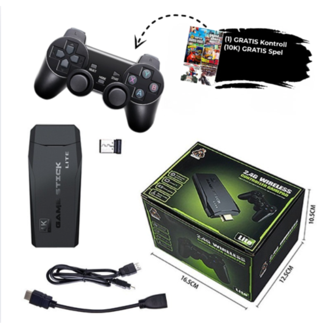 RetroGlädje™ Konsol – Återupplev barndomen med tusentals klassiska spel!