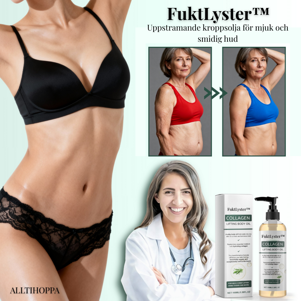 FuktLyster™ - Uppstramande kroppsolja för mjuk och smidig hud