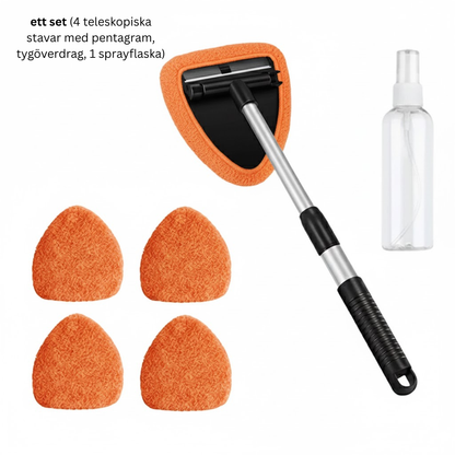 TriClean™ Fönsterskrapa med Mikrofiber