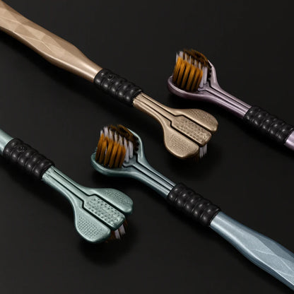 TrippelRent™ 3D-tandborste – borstar tre sidor av tanden samtidigt