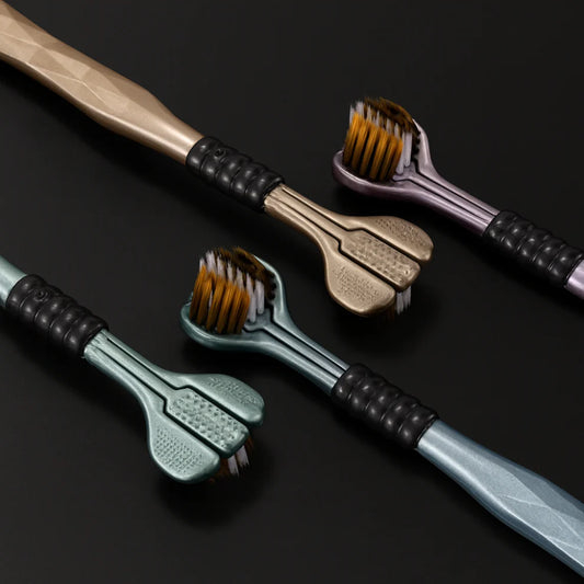 TrippelRent™ 3D-tandborste – borstar tre sidor av tanden samtidigt