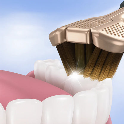 TrippelRent™ 3D-tandborste – borstar tre sidor av tanden samtidigt