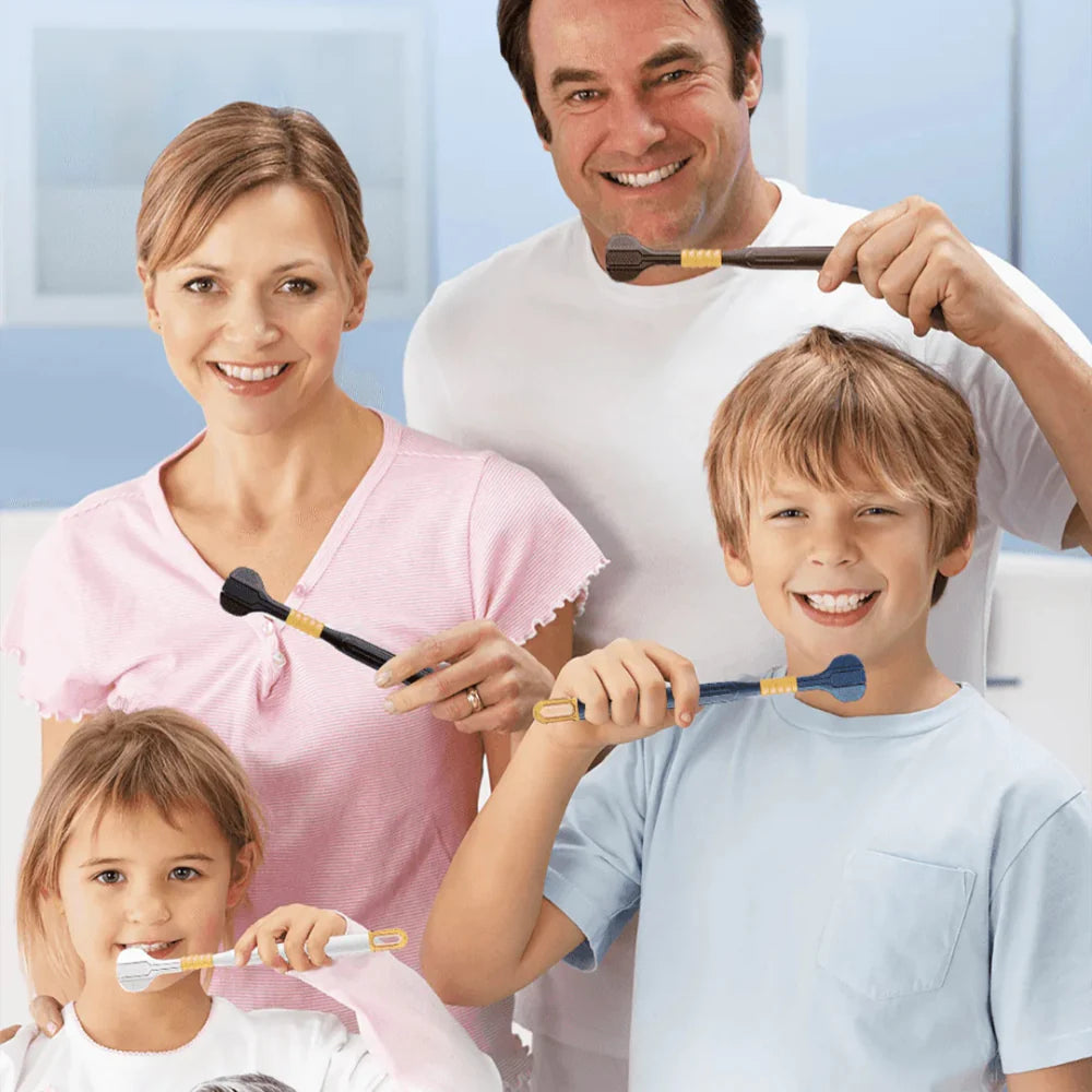 TrippelRent™ 3D-tandborste – borstar tre sidor av tanden samtidigt