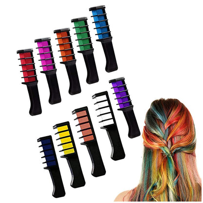 Färglycka™ - Festliga roliga hårkritkammar