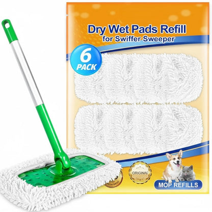 MoppVän™ – Återanvändbara Mikrofiber Moppdynor för Smidig och Hållbar Golvvård