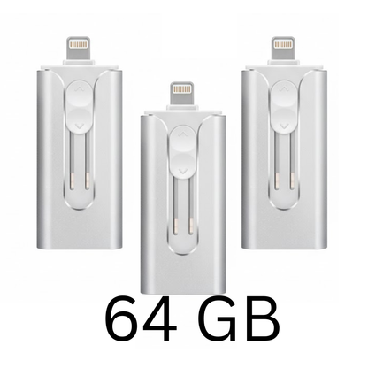 PowerDrive™ USB – 4-i-1 USB-minne (iPhone / USB-A / USB-C)