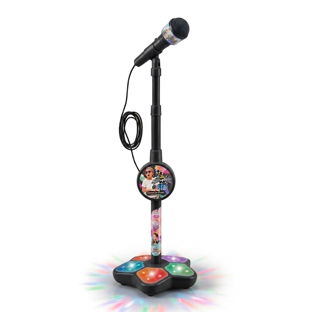 Superstar Karaoke-set för Barn med Mikrofon & Stativ – Musikaliskt Lärspel