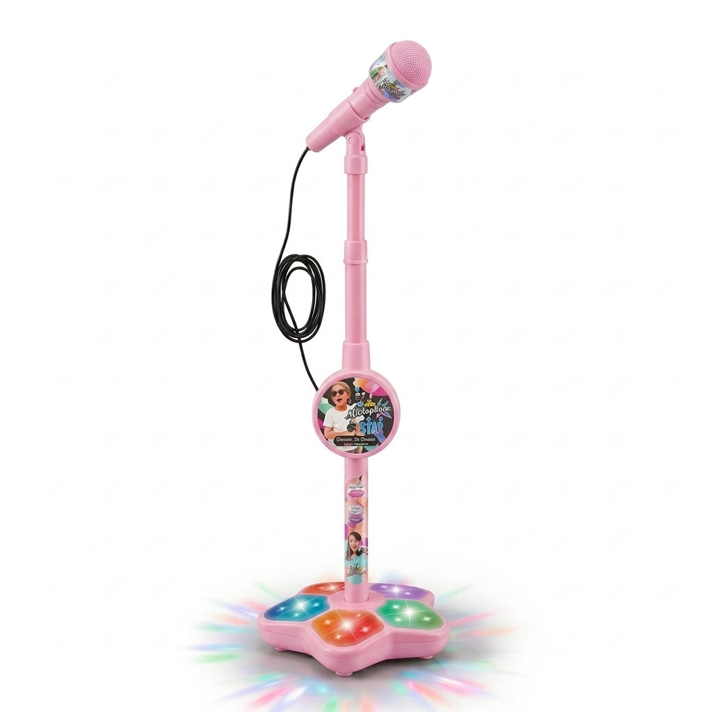 Superstar Karaoke-set för Barn med Mikrofon & Stativ – Musikaliskt Lärspel