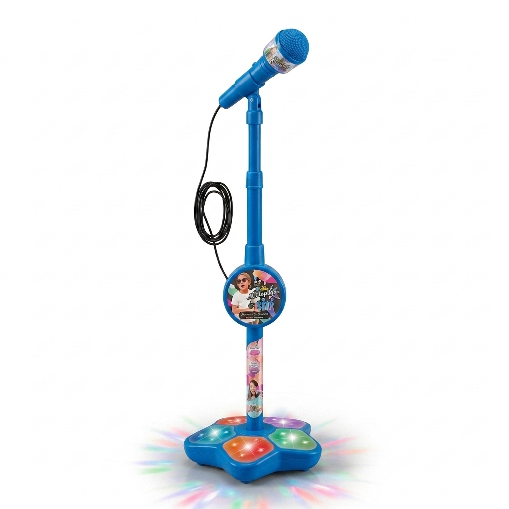 Superstar Karaoke-set för Barn med Mikrofon & Stativ – Musikaliskt Lärspel