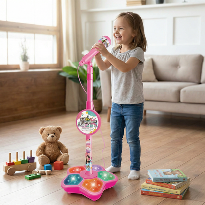 Superstar Karaoke-set för Barn med Mikrofon & Stativ – Musikaliskt Lärspel