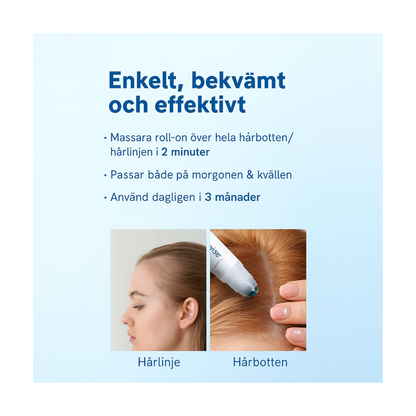 HårKraft™ Roll-On - Effektiv roll-on serum för att stimulera hårväxt & stärka hårbotten