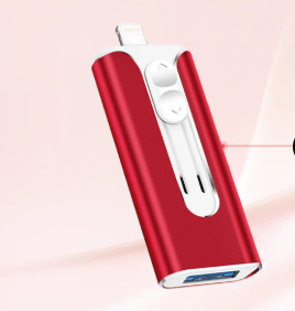 PowerDrive™ USB – 4-i-1 USB-minne (iPhone / USB-A / USB-C)