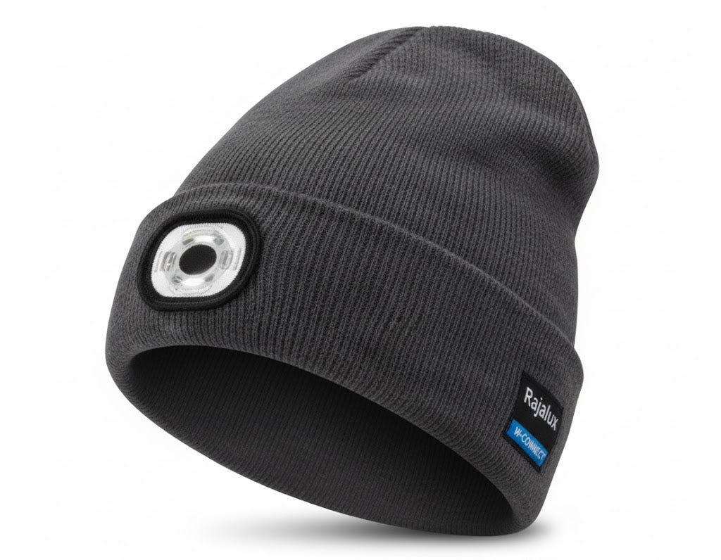 LjusMössa™ 3-i-1 - Bluetooth-mössa med inbyggt LED-ljus