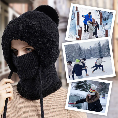 Frostéa™ 3-i-1 Vinterbalaclava – Fullt skydd & varm komfort