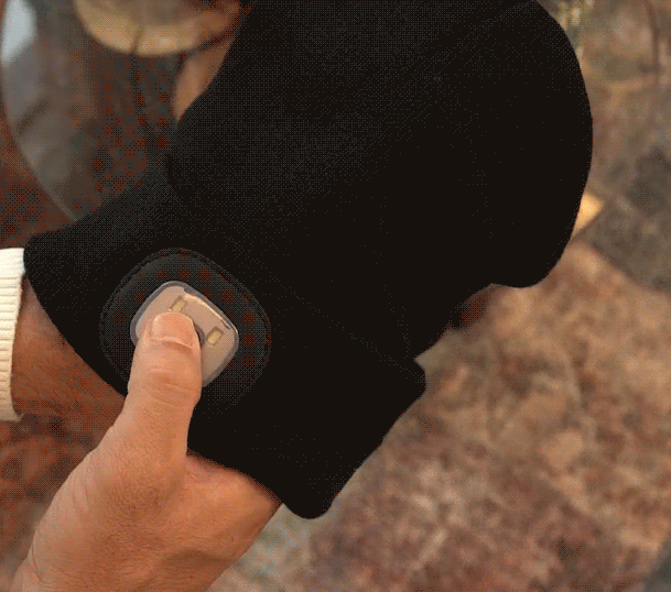 LjusMössa™ 3-i-1 - Bluetooth-mössa med inbyggt LED-ljus