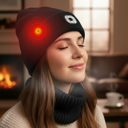 LjusMössa™ 3-i-1 - Bluetooth-mössa med inbyggt LED-ljus