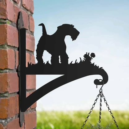 BlomTass™ -Metallställ för Blommor – Hundserie med Bedårande Djurvänner