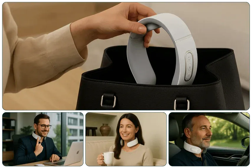 NackLindra™ - 11-i-1-lösning för nackbesvär | Slappna av i nackmusklerna på bara 15 minuter – var och när du vill