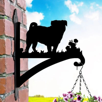 BlomTass™ -Metallställ för Blommor – Hundserie med Bedårande Djurvänner