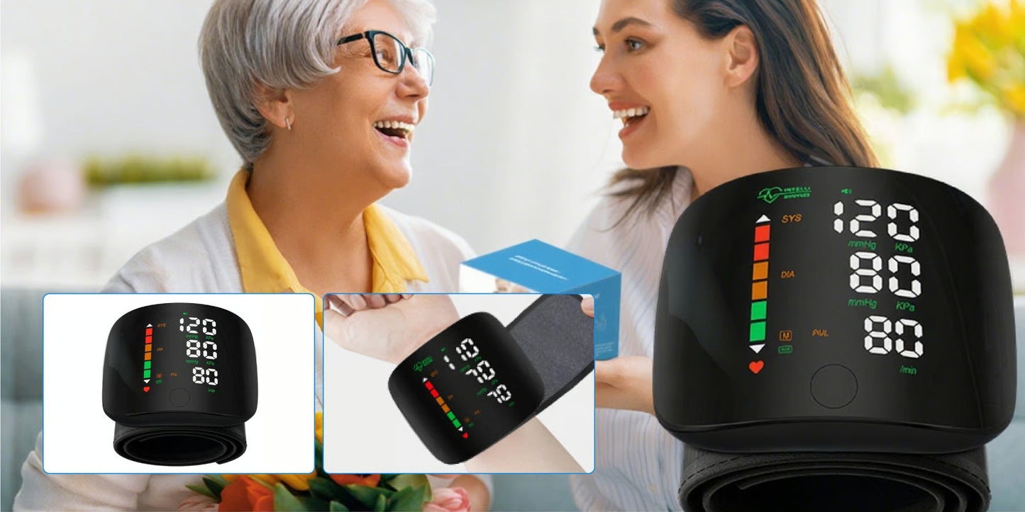 TryckVakt™ 360 - Handledsblodtrycksmätare med dubbelt minne