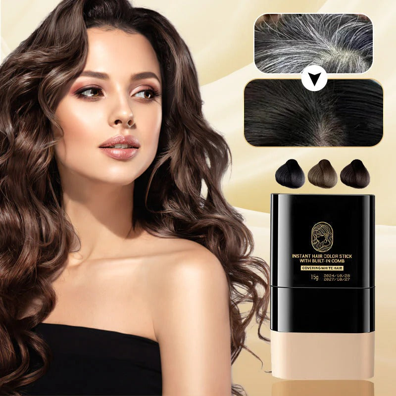 RotFärg Stick™ - Omedelbar hårfärg sticka med inbyggd kam