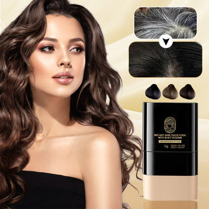 RotFärg Stick™ - Omedelbar hårfärg sticka med inbyggd kam