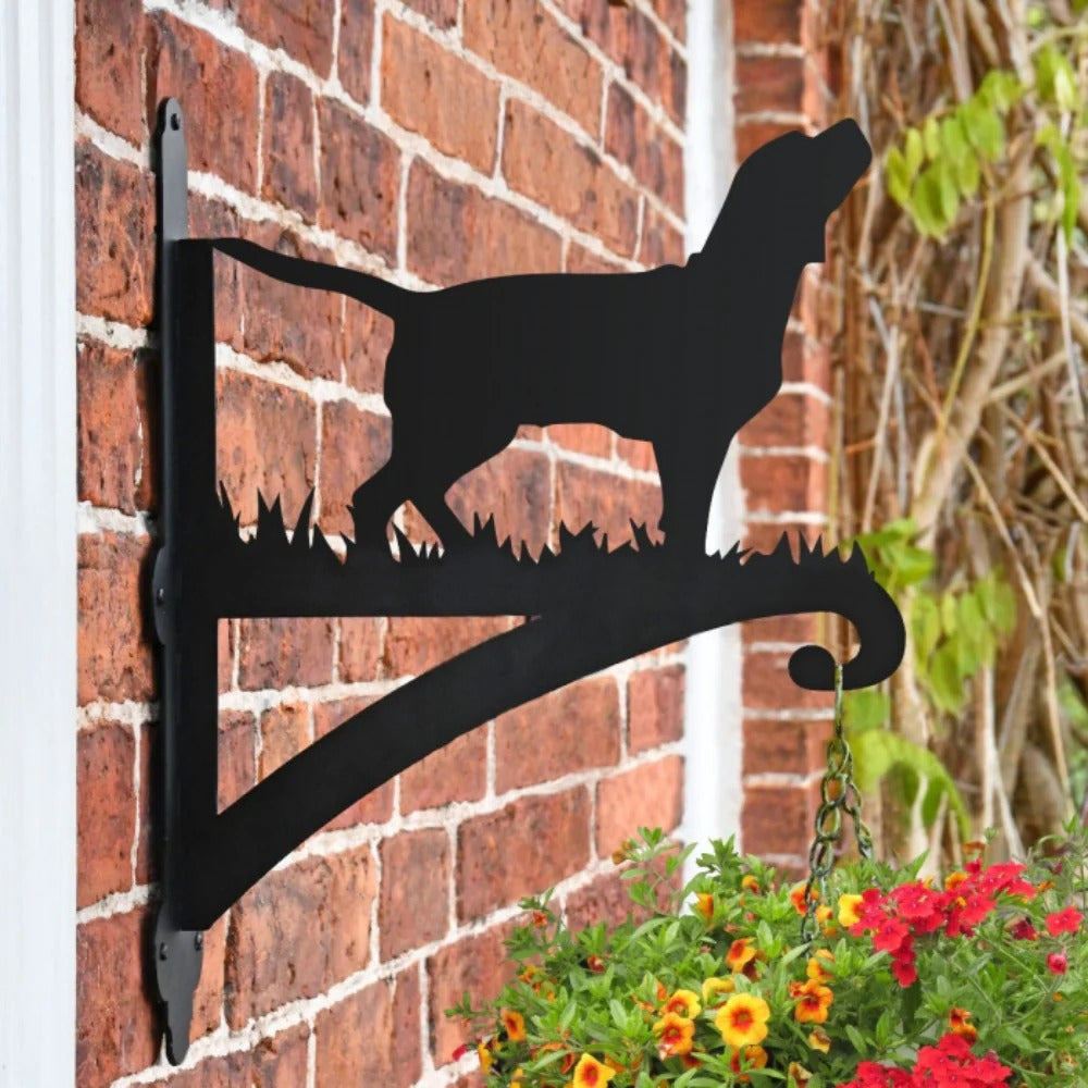 BlomTass™ -Metallställ för Blommor – Hundserie med Bedårande Djurvänner