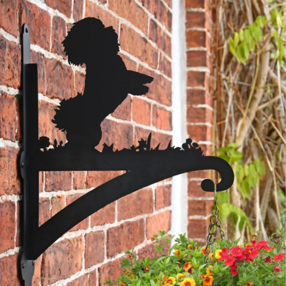 BlomTass™ -Metallställ för Blommor – Hundserie med Bedårande Djurvänner