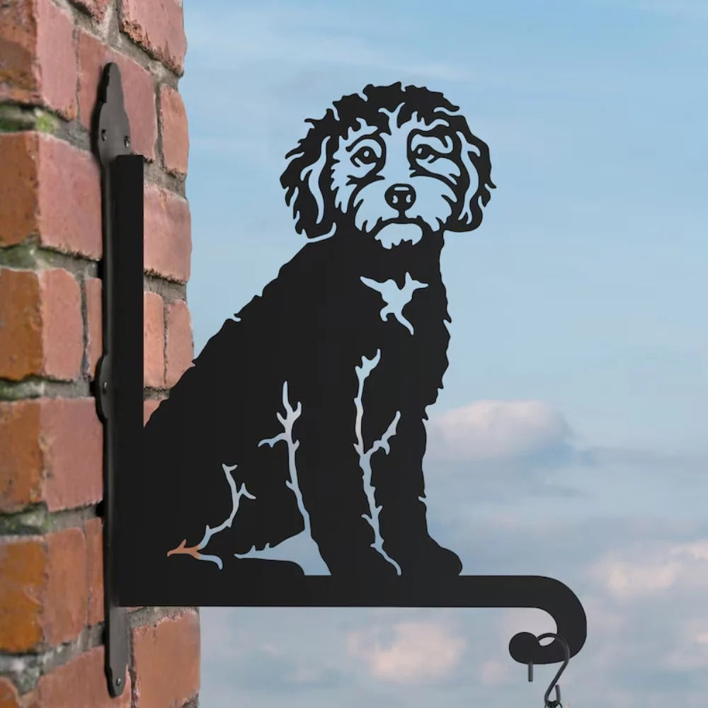 BlomTass™ -Metallställ för Blommor – Hundserie med Bedårande Djurvänner