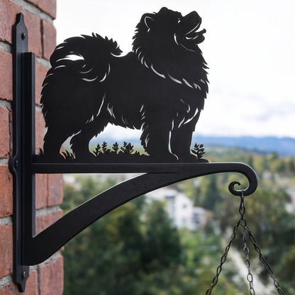 BlomTass™ -Metallställ för Blommor – Hundserie med Bedårande Djurvänner