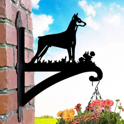 BlomTass™ -Metallställ för Blommor – Hundserie med Bedårande Djurvänner