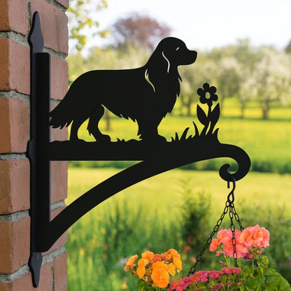 BlomTass™ -Metallställ för Blommor – Hundserie med Bedårande Djurvänner