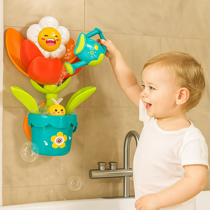 PlaskBlomma™ – Badtidsleksak med Kanna