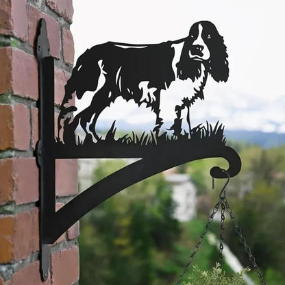 BlomTass™ -Metallställ för Blommor – Hundserie med Bedårande Djurvänner