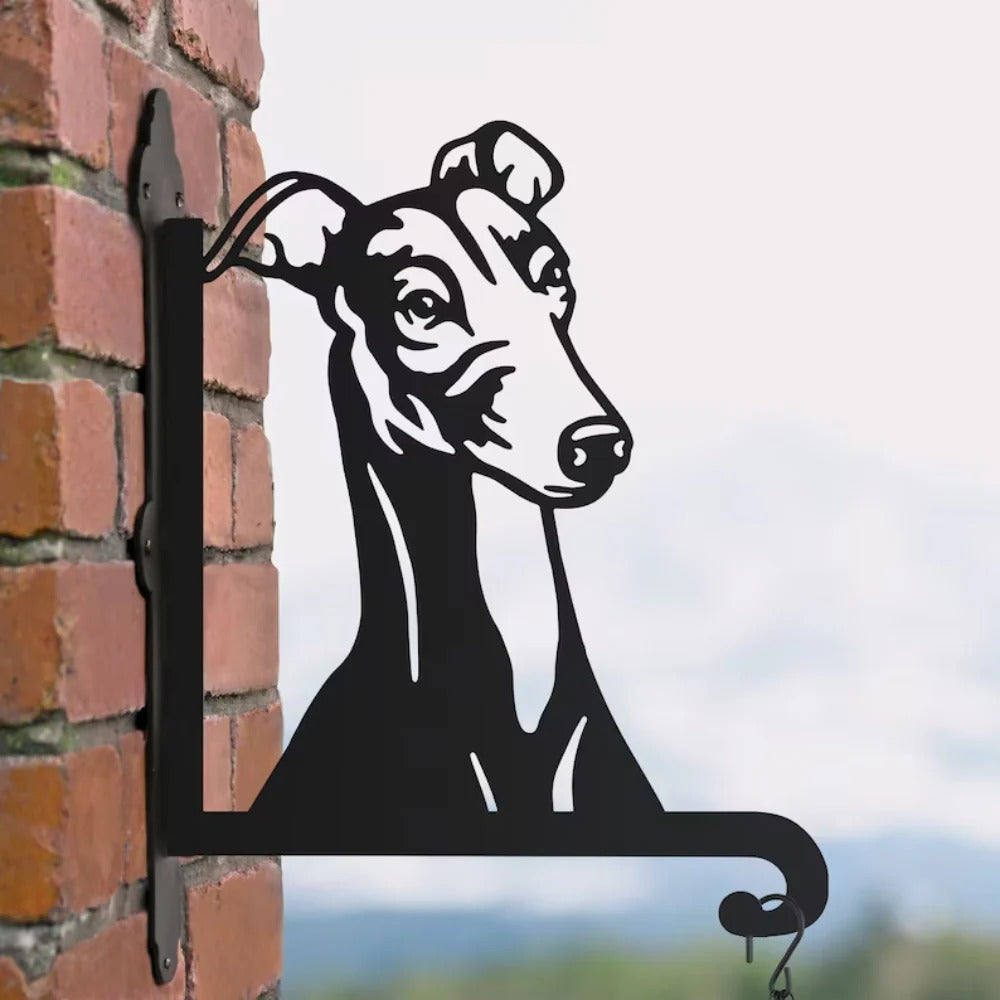 BlomTass™ -Metallställ för Blommor – Hundserie med Bedårande Djurvänner