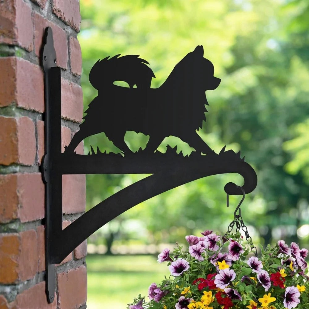 BlomTass™ -Metallställ för Blommor – Hundserie med Bedårande Djurvänner