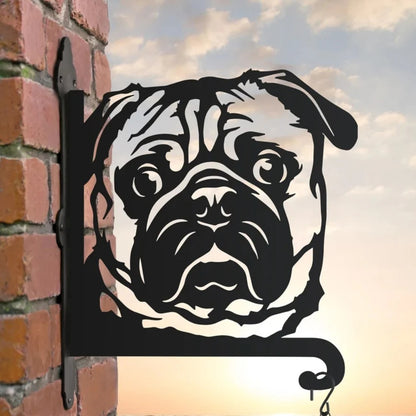 BlomTass™ -Metallställ för Blommor – Hundserie med Bedårande Djurvänner