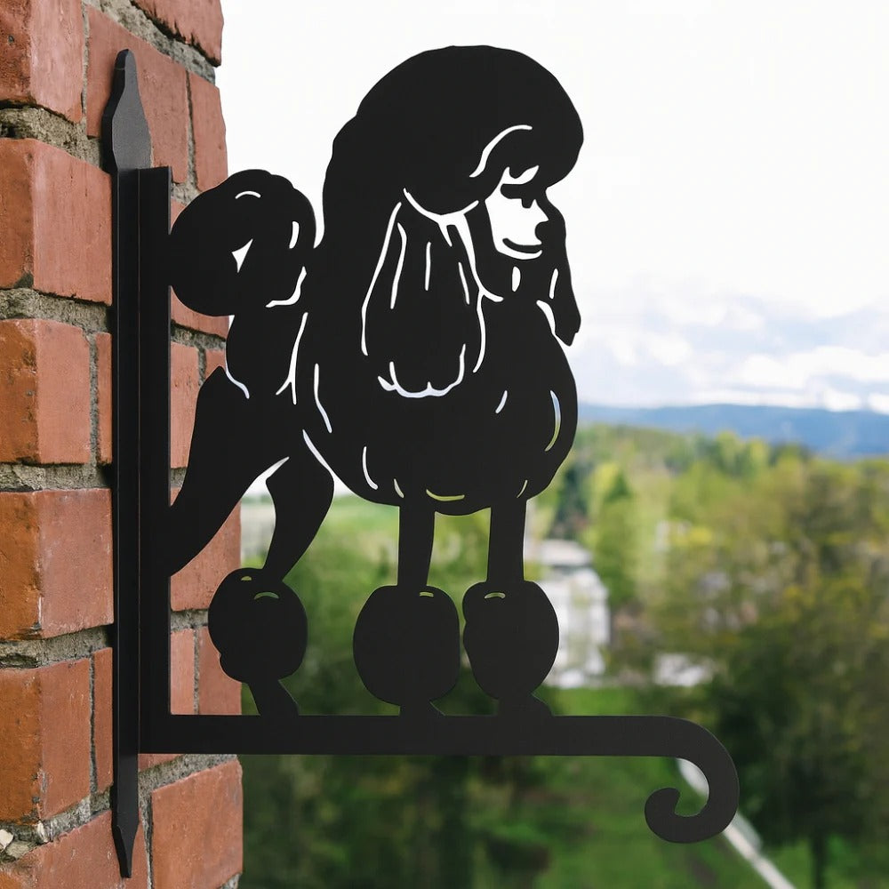 BlomTass™ -Metallställ för Blommor – Hundserie med Bedårande Djurvänner