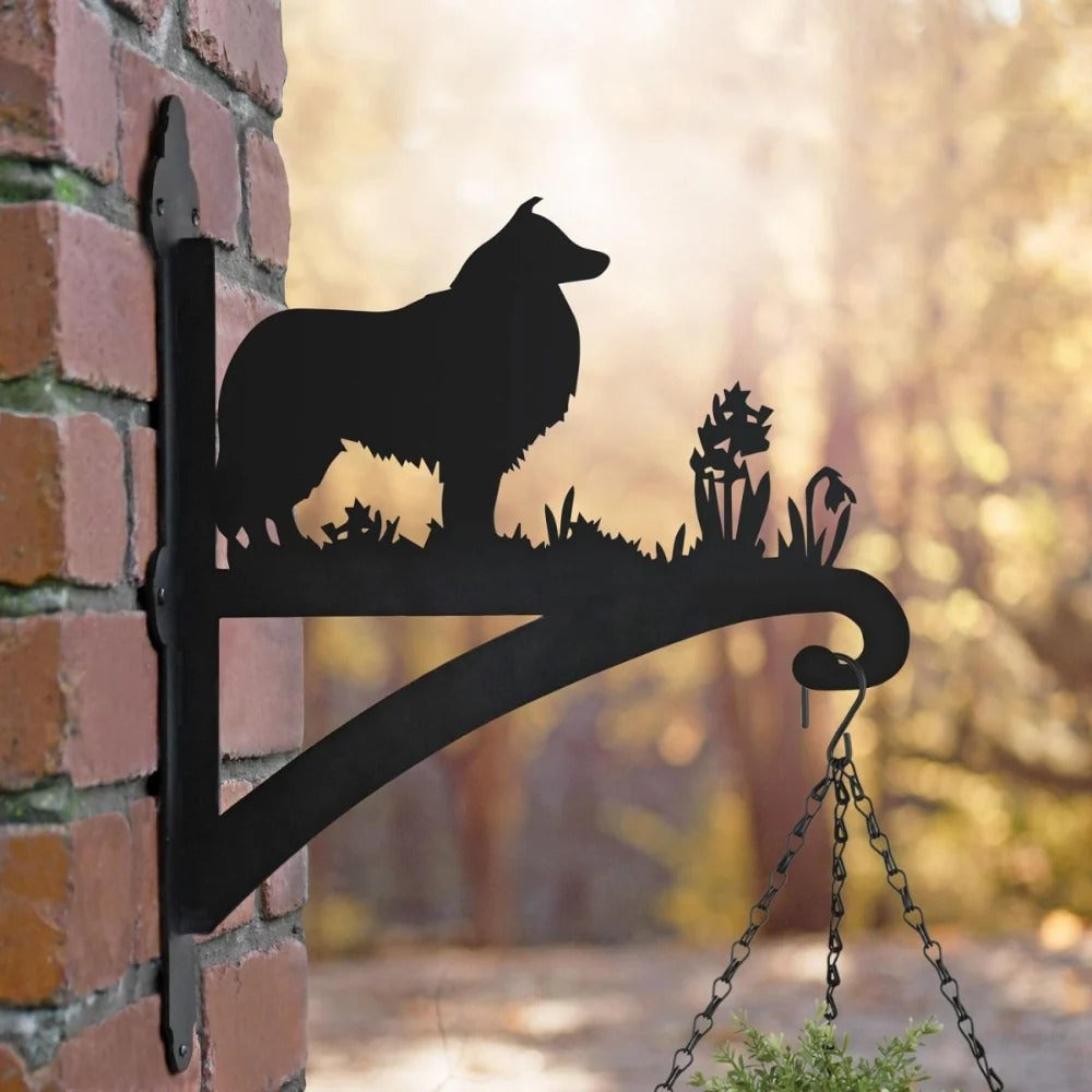 BlomTass™ -Metallställ för Blommor – Hundserie med Bedårande Djurvänner