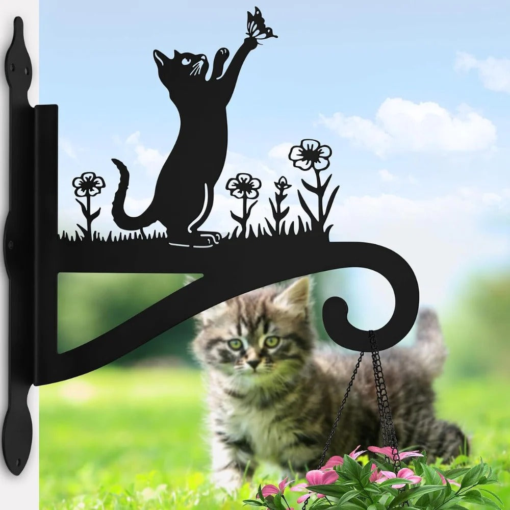 BlomTass™ -Metallställ för Blommor – Hundserie med Bedårande Djurvänner