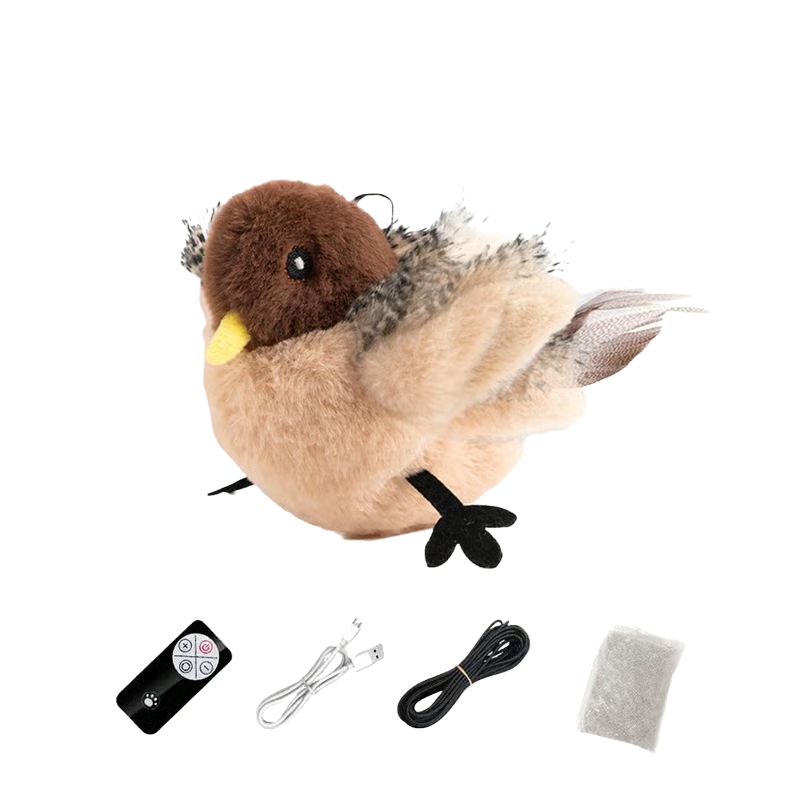 Fjuppa™ – Simulerad Kvitterfågel för Aktiv Lek med Din Katt