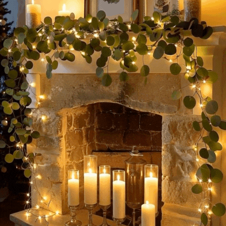 NordGlöd™ – LED ljusslinga med olivblad