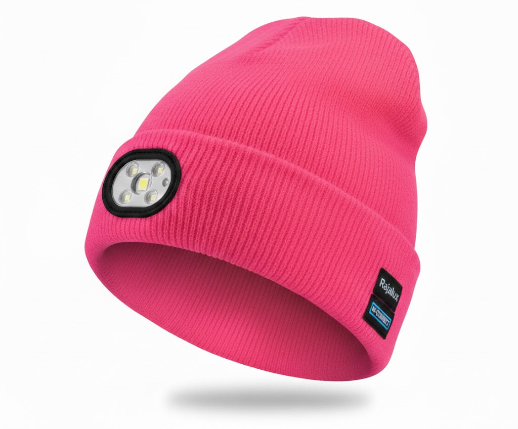 LjusMössa™ 3-i-1 - Bluetooth-mössa med inbyggt LED-ljus