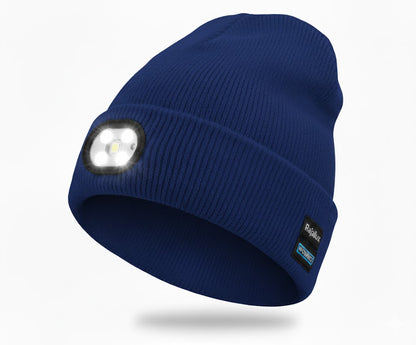 LjusMössa™ 3-i-1 - Bluetooth-mössa med inbyggt LED-ljus